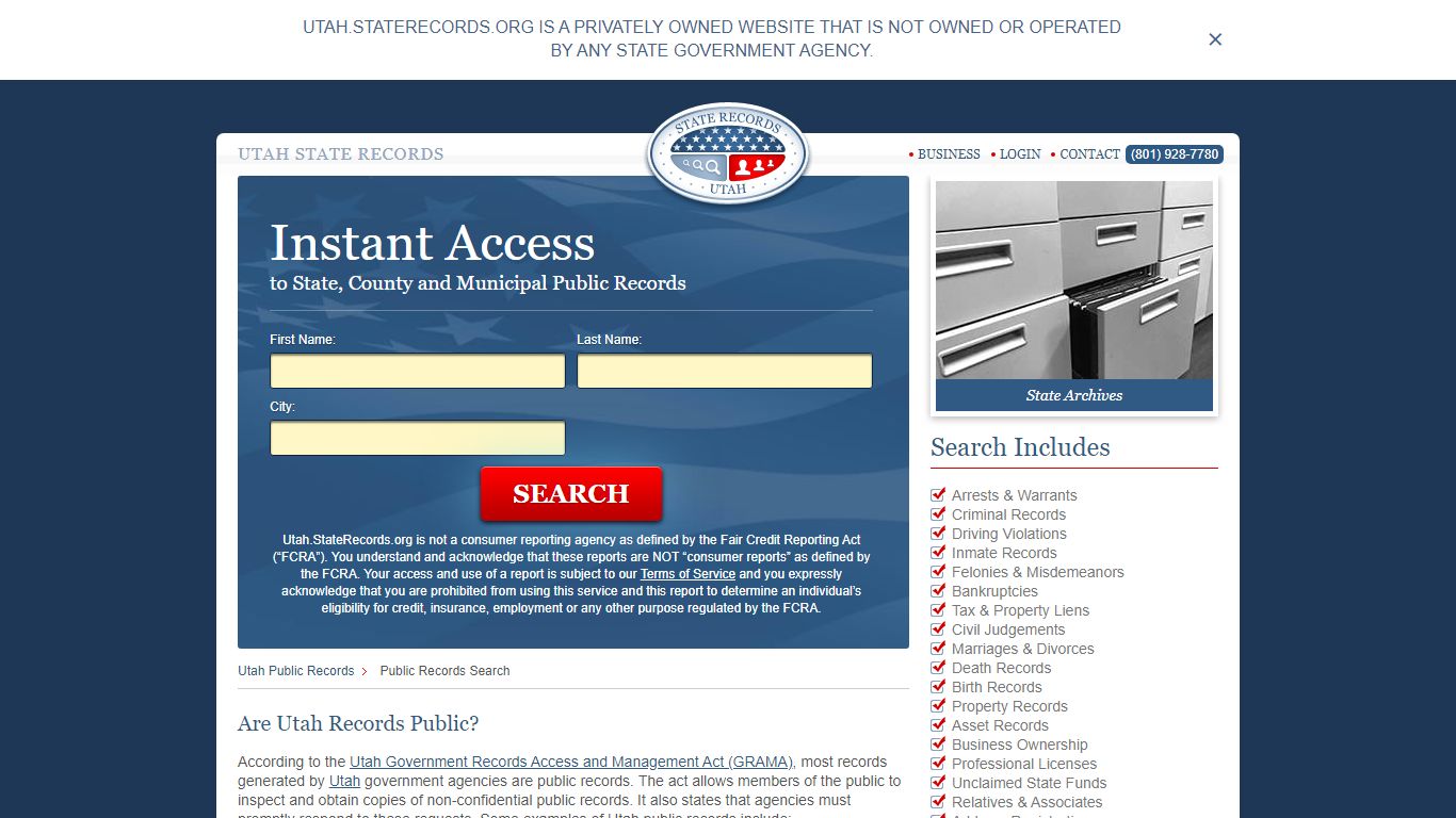 Utah Public Records | StateRecords.org